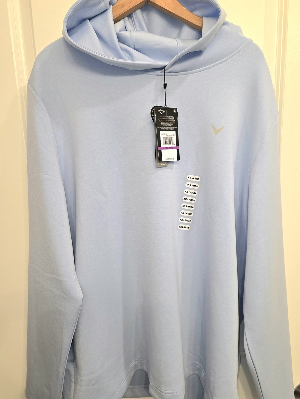 NWT Callaway Weather Series Swing Tech Hoodie – Light Serenity Heather